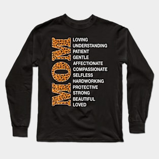 Mothers Day Mom Mama Leopard Mothers Specifications Long Sleeve T-Shirt